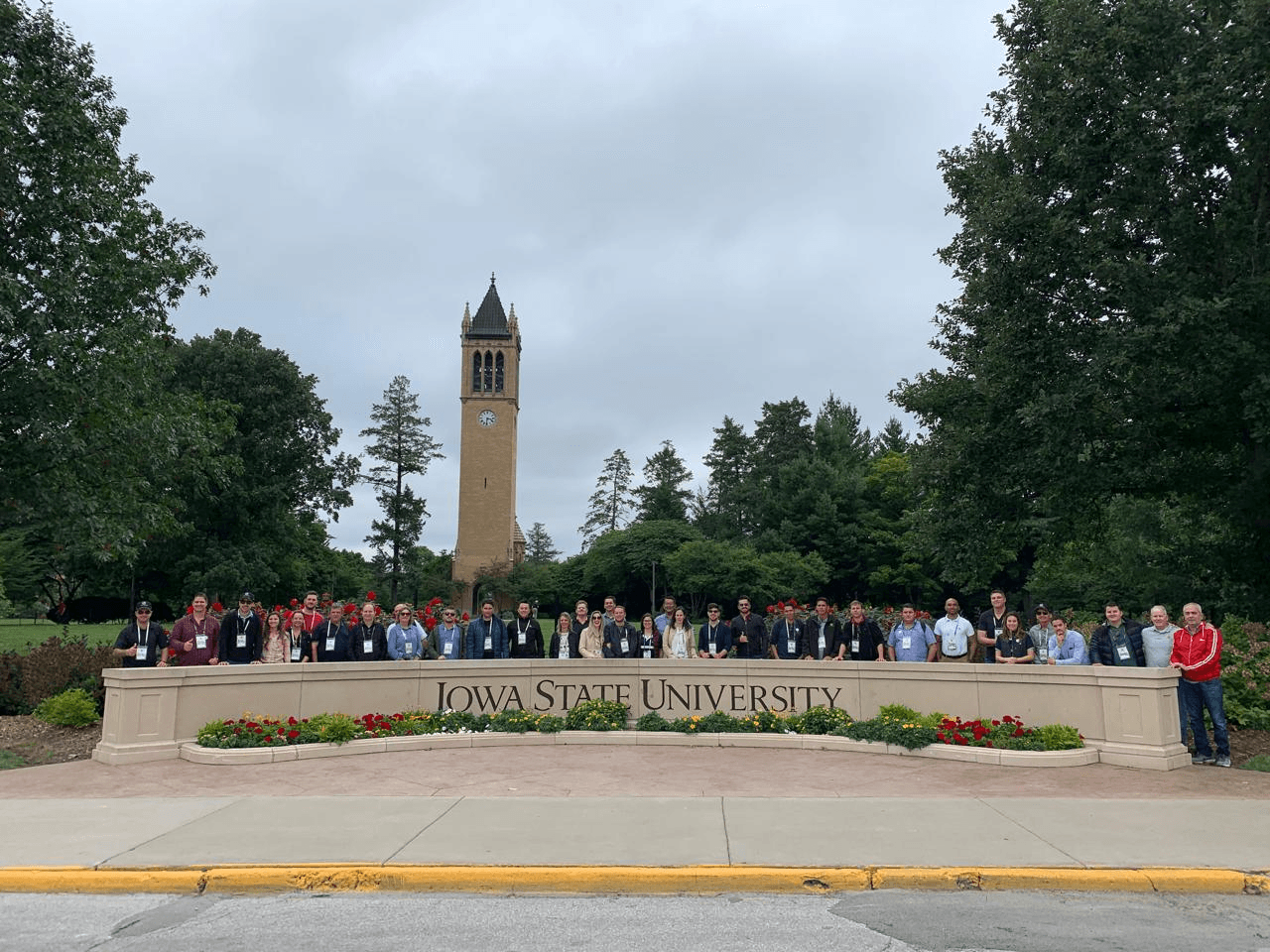 Grupo AgroBravo no campus da Iowa State University